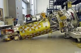 Pictures of the satellite falling to the ground