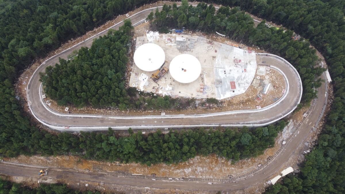 Aerial view of the Fuyan