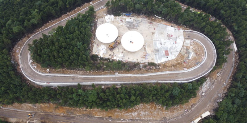 Aerial view of the Fuyan