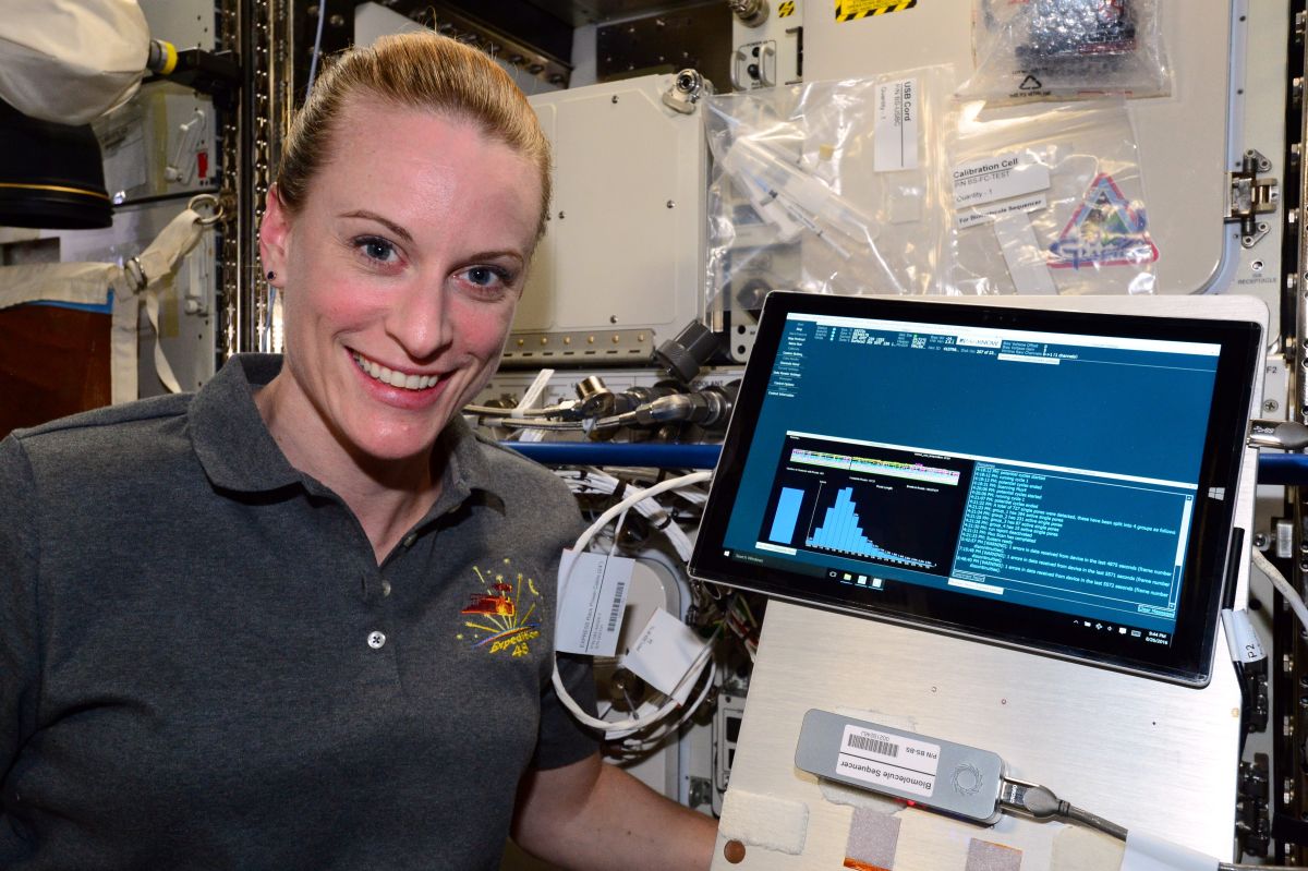 NASA astronaut and biologist Kate Rubins successfully sequenced DNA in the ISS