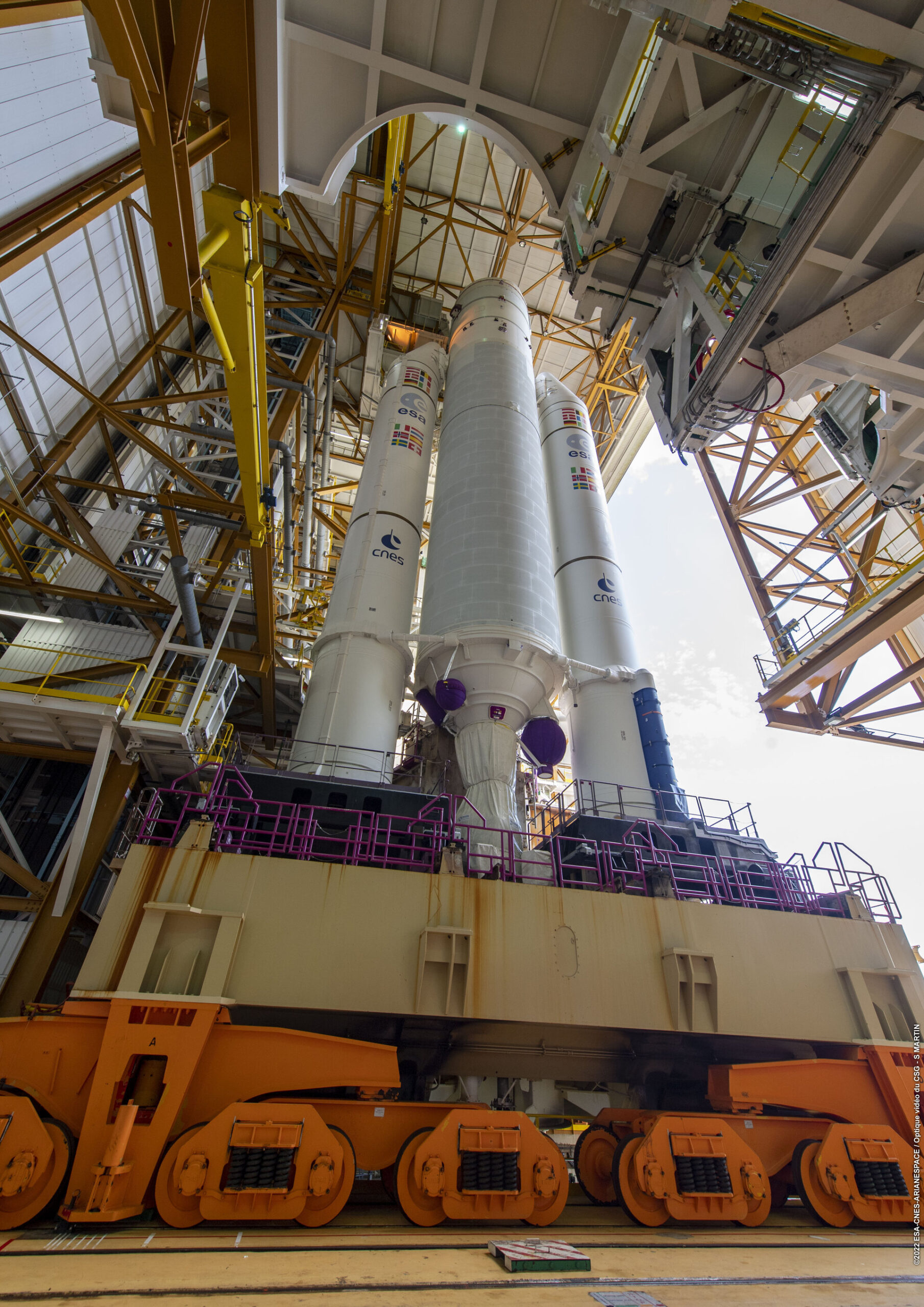 Launch vehicle transfer from BIL to BAF. 08/18/2022.