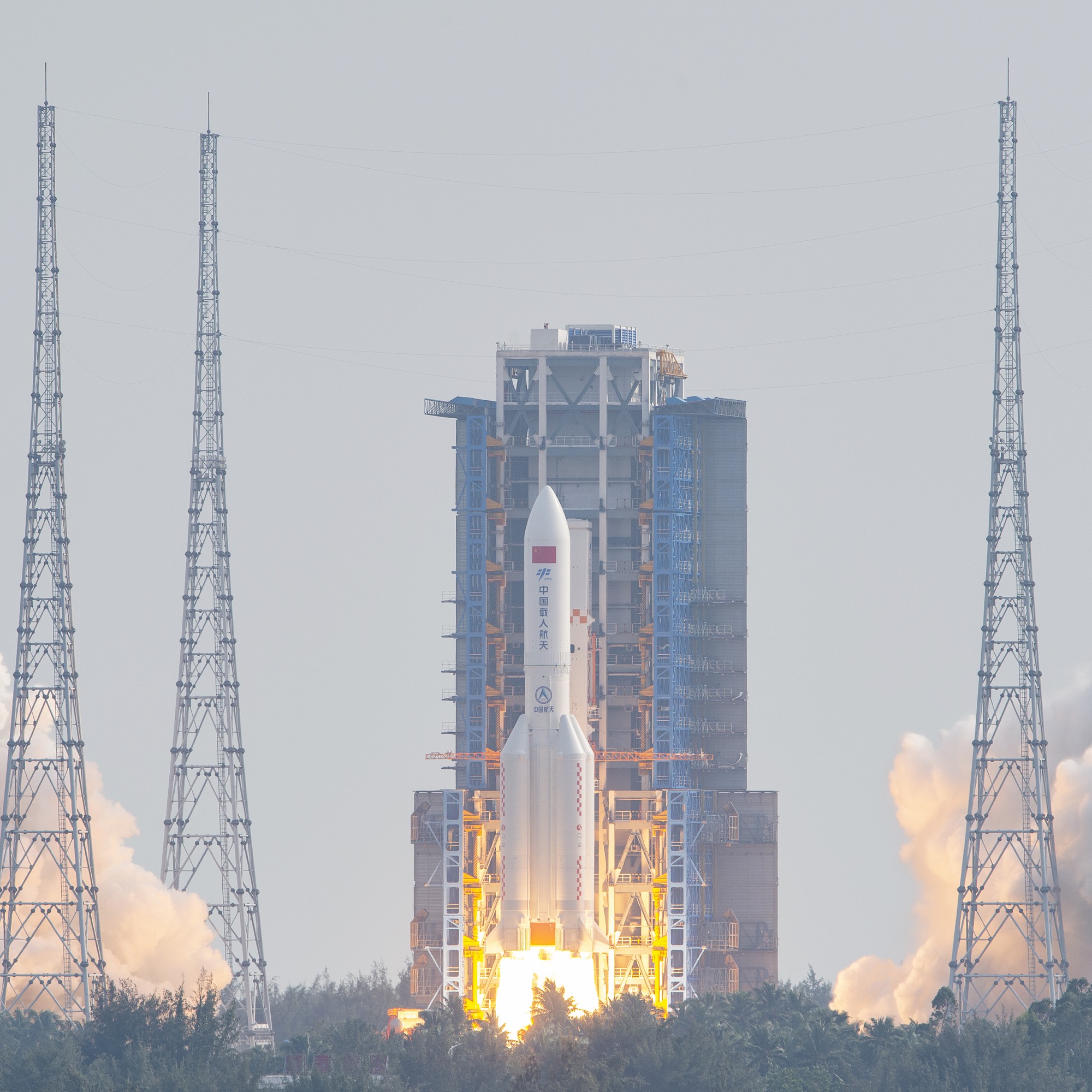 The Mengtian laboratory cabin module in launch